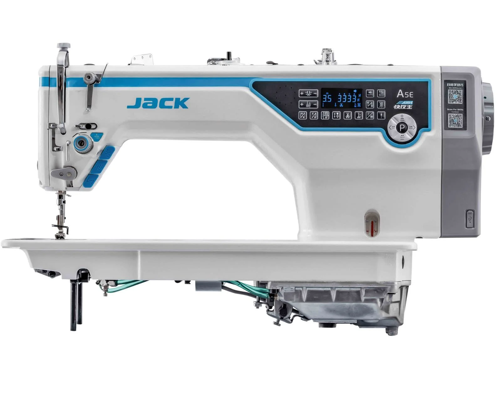 Máquina reta Jack A5E-B AMH - 220V com chip de Inteligência Artificial